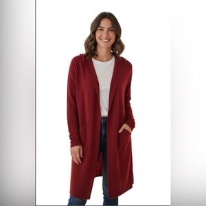 White Mark Hooded Jacket/Sweater